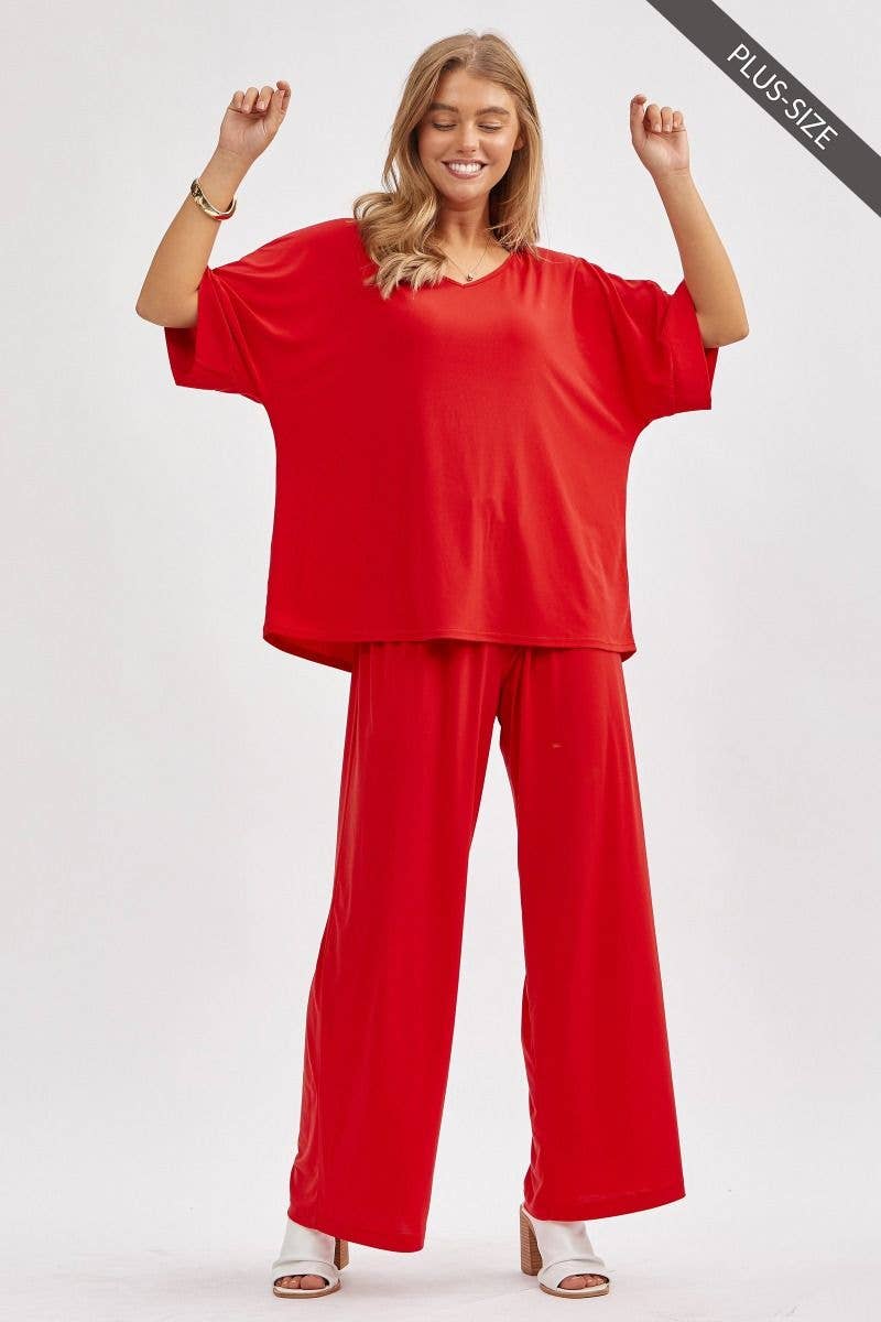 PLUS SIZE FLOWY SET