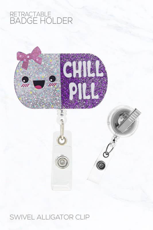 31835VIM-R Chill Pill Badge Holder
