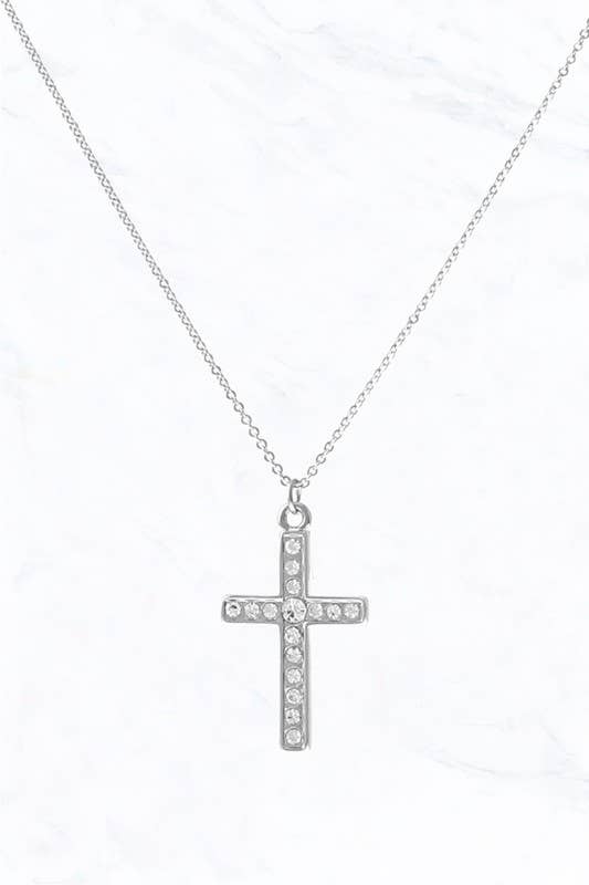 17974CR Latin Cross Simple Necklace