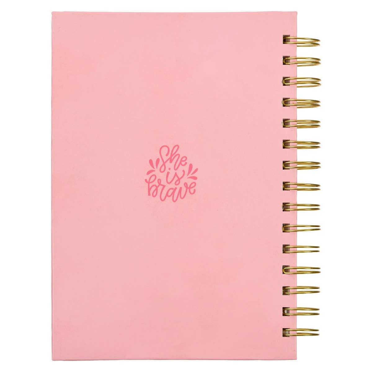 Journal Wirebound Pink She is Brave