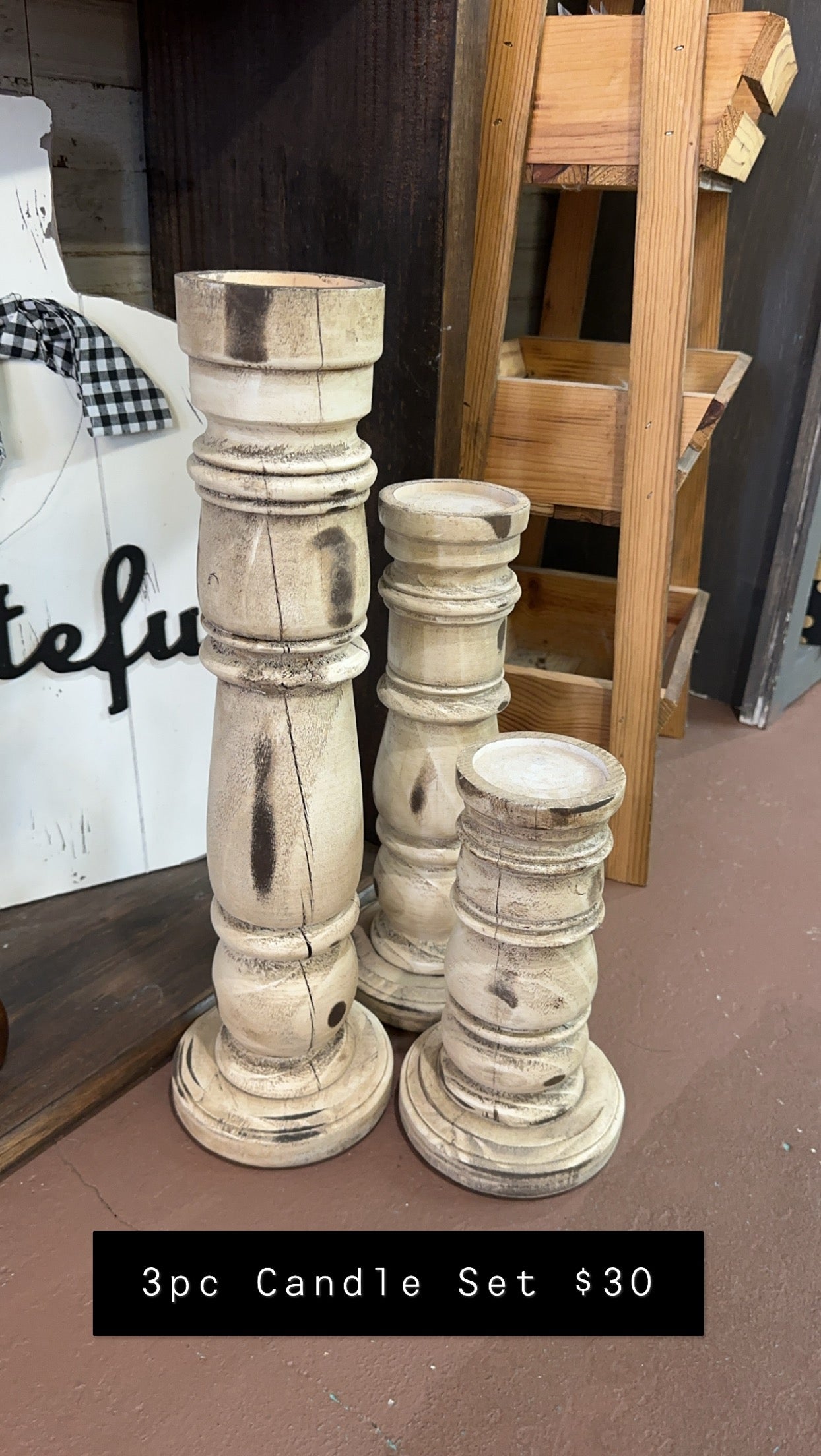 3PC LARGE CANDLE SET