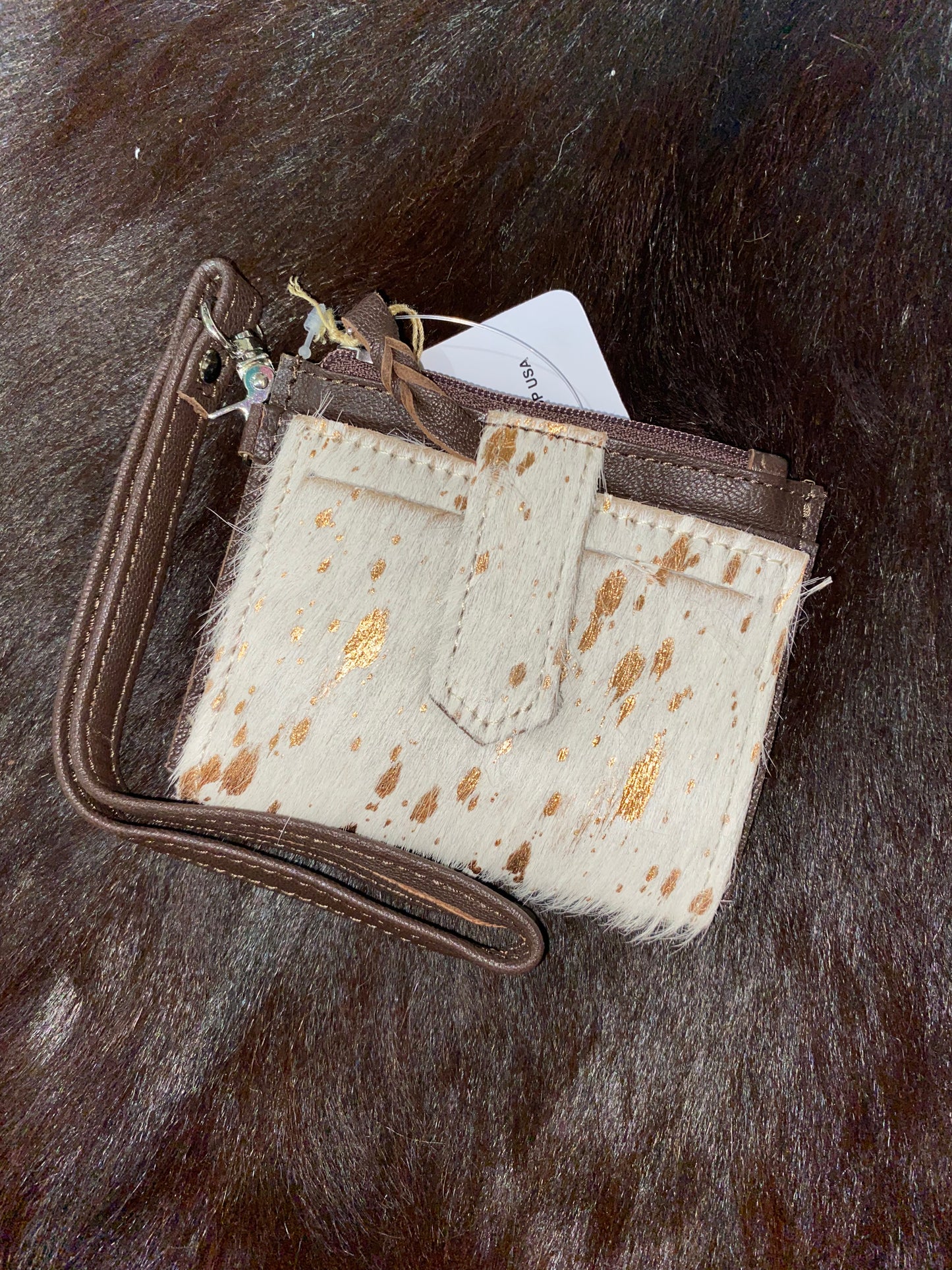 COWHIDE CARD WALLET