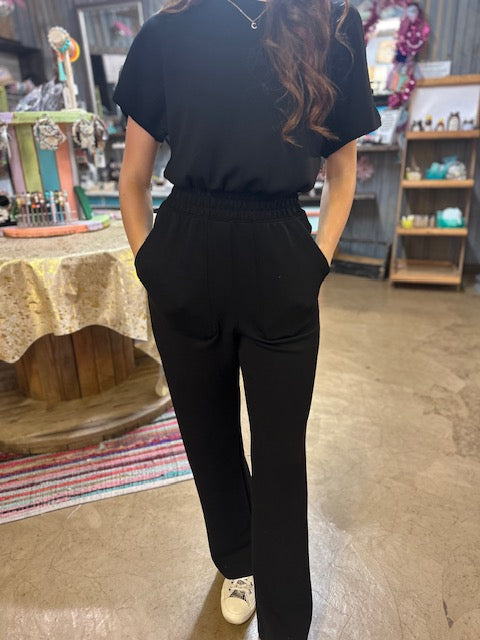 CC BLACK LONG JUMPSUIT