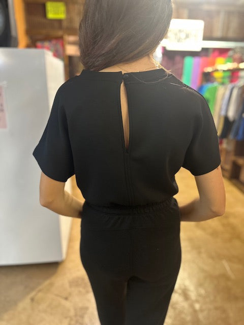 CC BLACK LONG JUMPSUIT