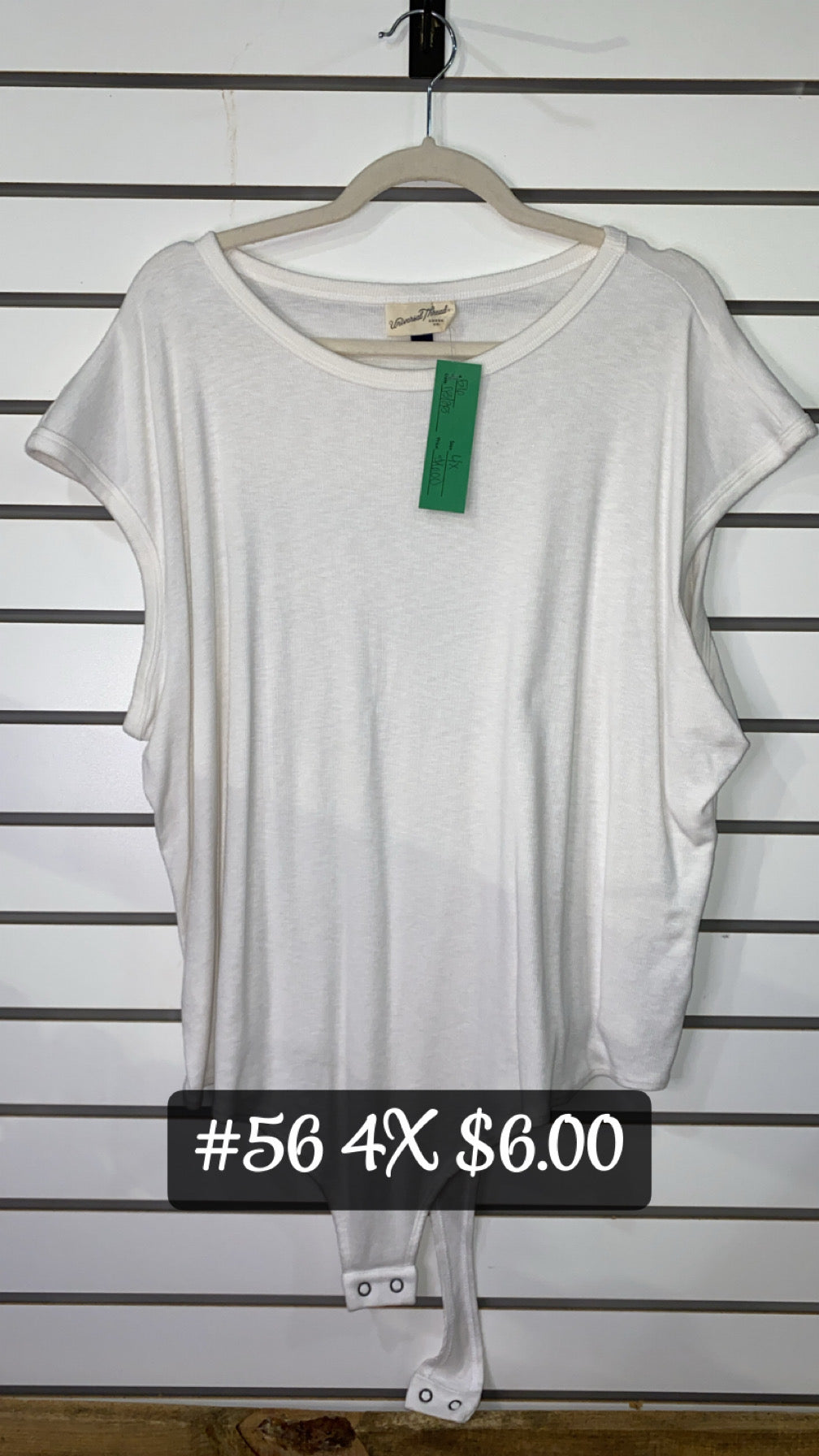 #56 4x White Dress Top