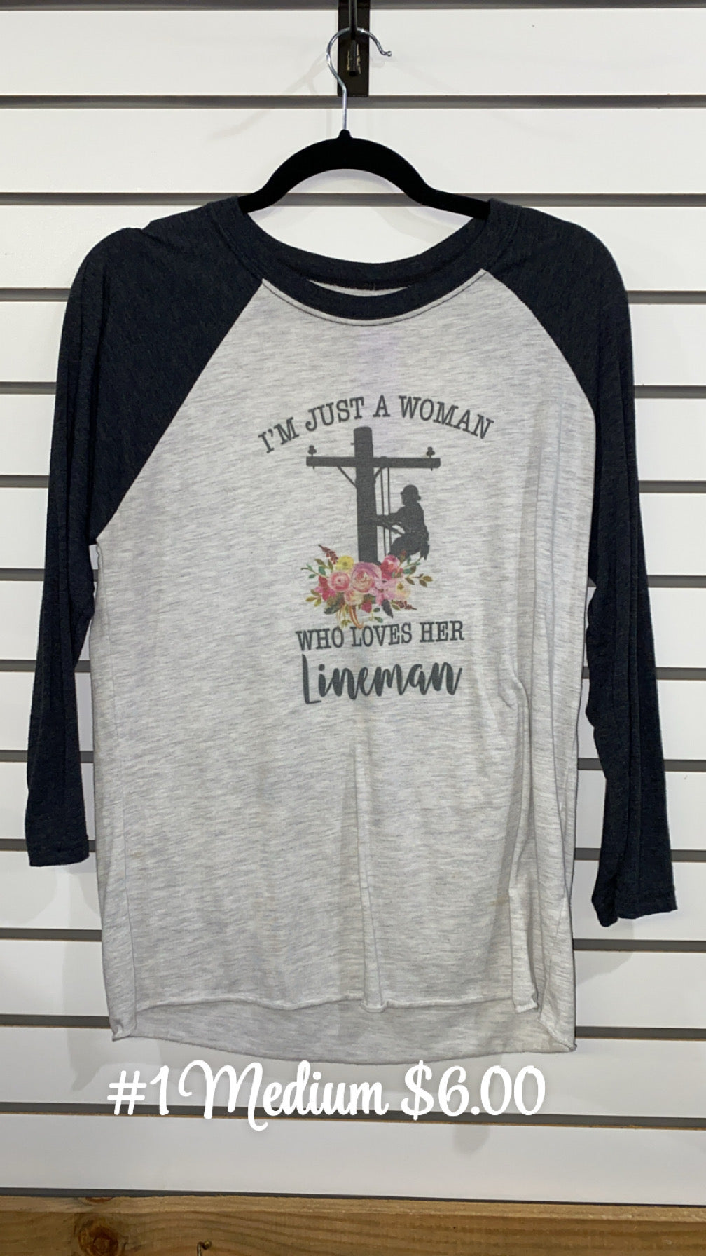 #1 Medium Lineman Long Sleeve