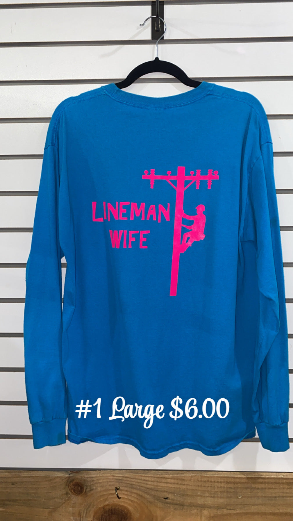 #1 Large Lineman Long Sleeve