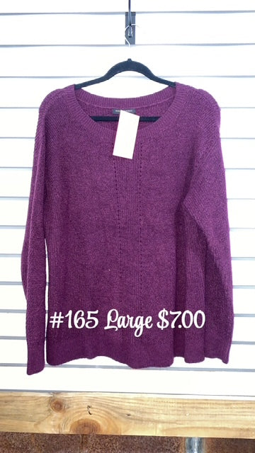 #165 Large Purple Sweater