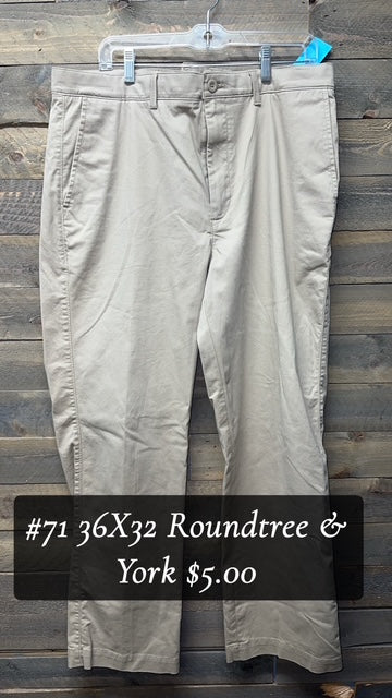 #71 Roundtree and Yorke pants 36x30
