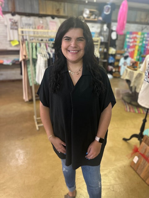 CC ZENANA BLACK PLUS TOP