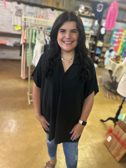 CC ZENANA BLACK PLUS TOP