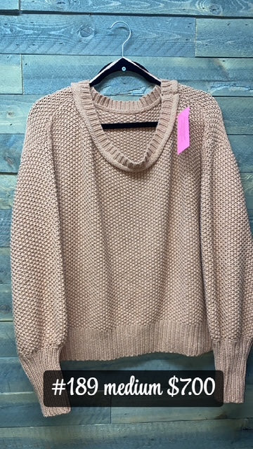 #189 MEDIUM RUST SWEATER