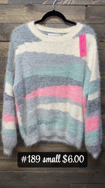 #189 SMALL FUZZY SWEATER