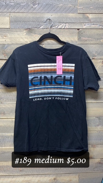 #189 CINCH MEDIUM TEE