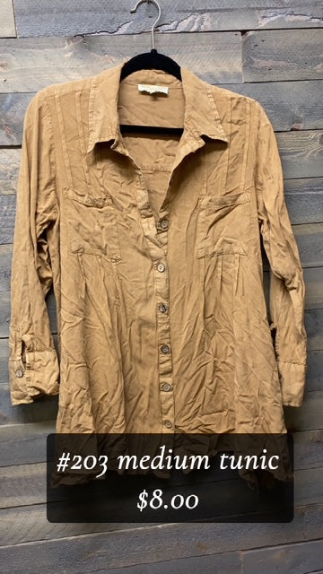 #203 Medium Mustard Tunic