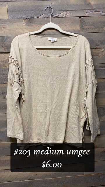 #203 Medium Umgee Fringe Top