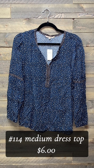 #114 MED DARK TEAL LEO TOP