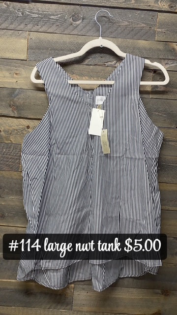 #114 LARGE NWT STRIPPED TANK