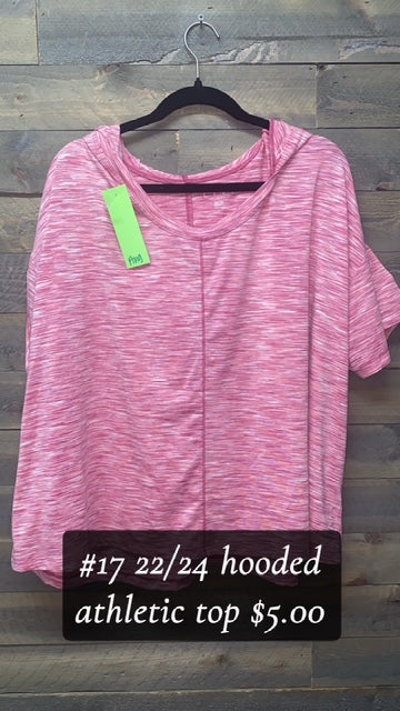 #17 22/24 HOODED ATHLETIC TOP
