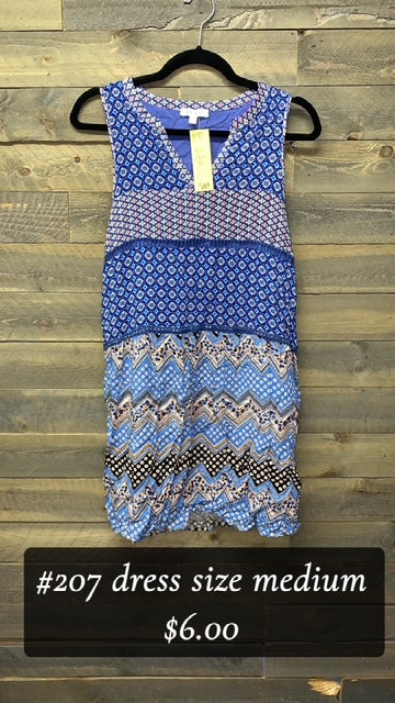 #207 MEDIUM BLUE TANK NWT