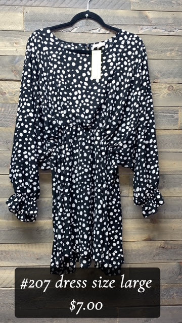 #207 LARGE POLKA DOT DRESS