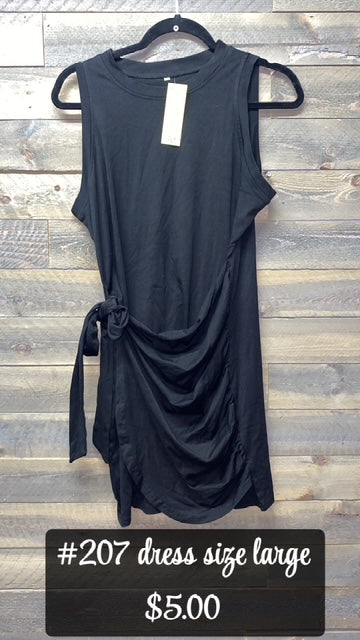 #207 LARGE BLACK TIE DRESS