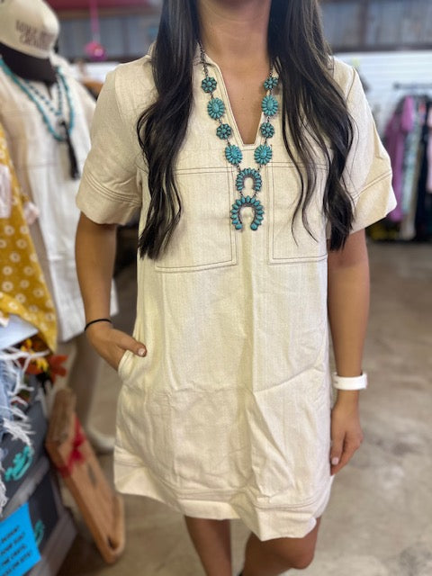 CC LIGHT KHAKI DRESS