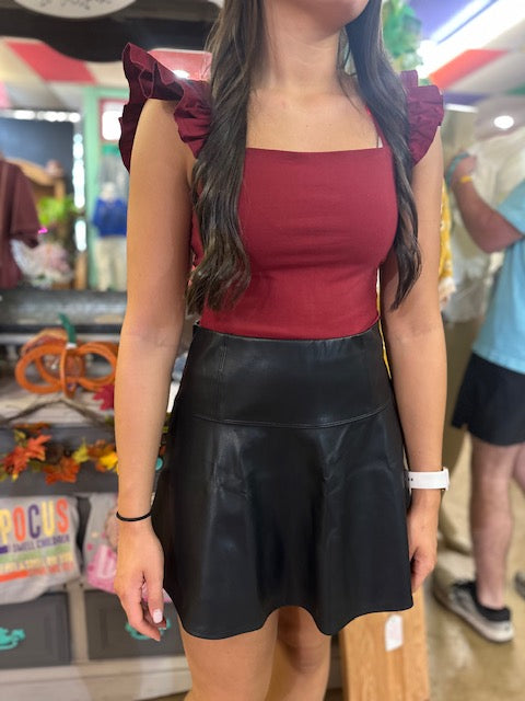 CC MAROON TANK BODYSUIT