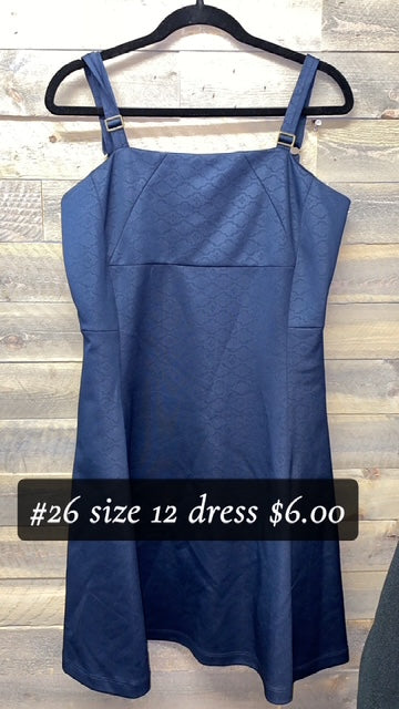 #26 NAVY BLUE DRESS SIZE 12