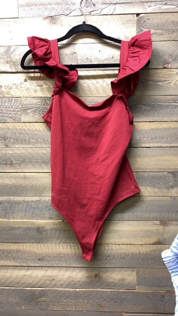 CC MAROON TANK BODYSUIT