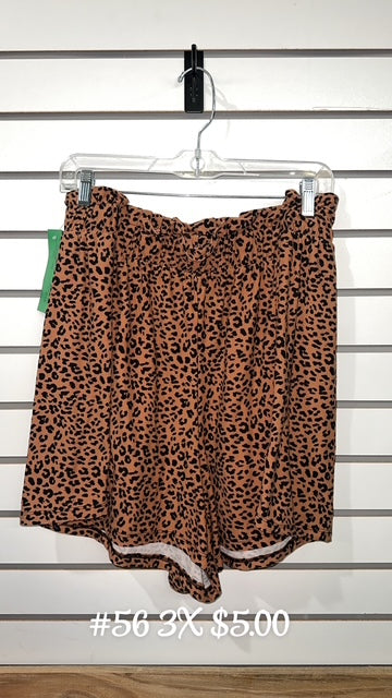 #56 3x Cheetah Shorts