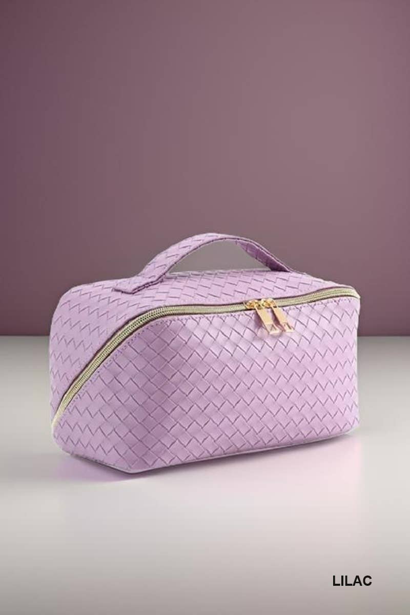 Leather Cosmetic Makeup Travel Bag