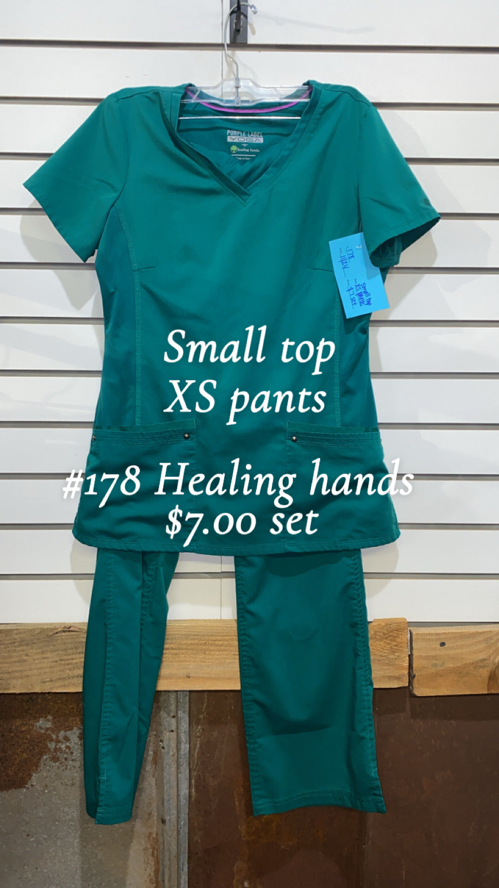 #178 Small Top/XS Pants Set Healing Hands