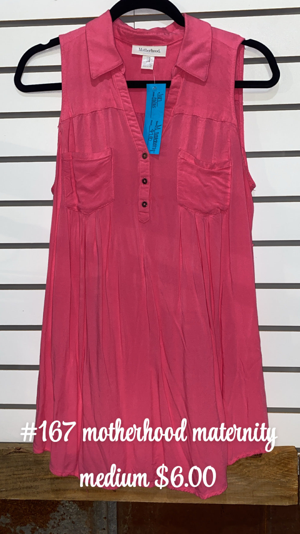 #167 MEDIUM MATERNITY PINK TANK