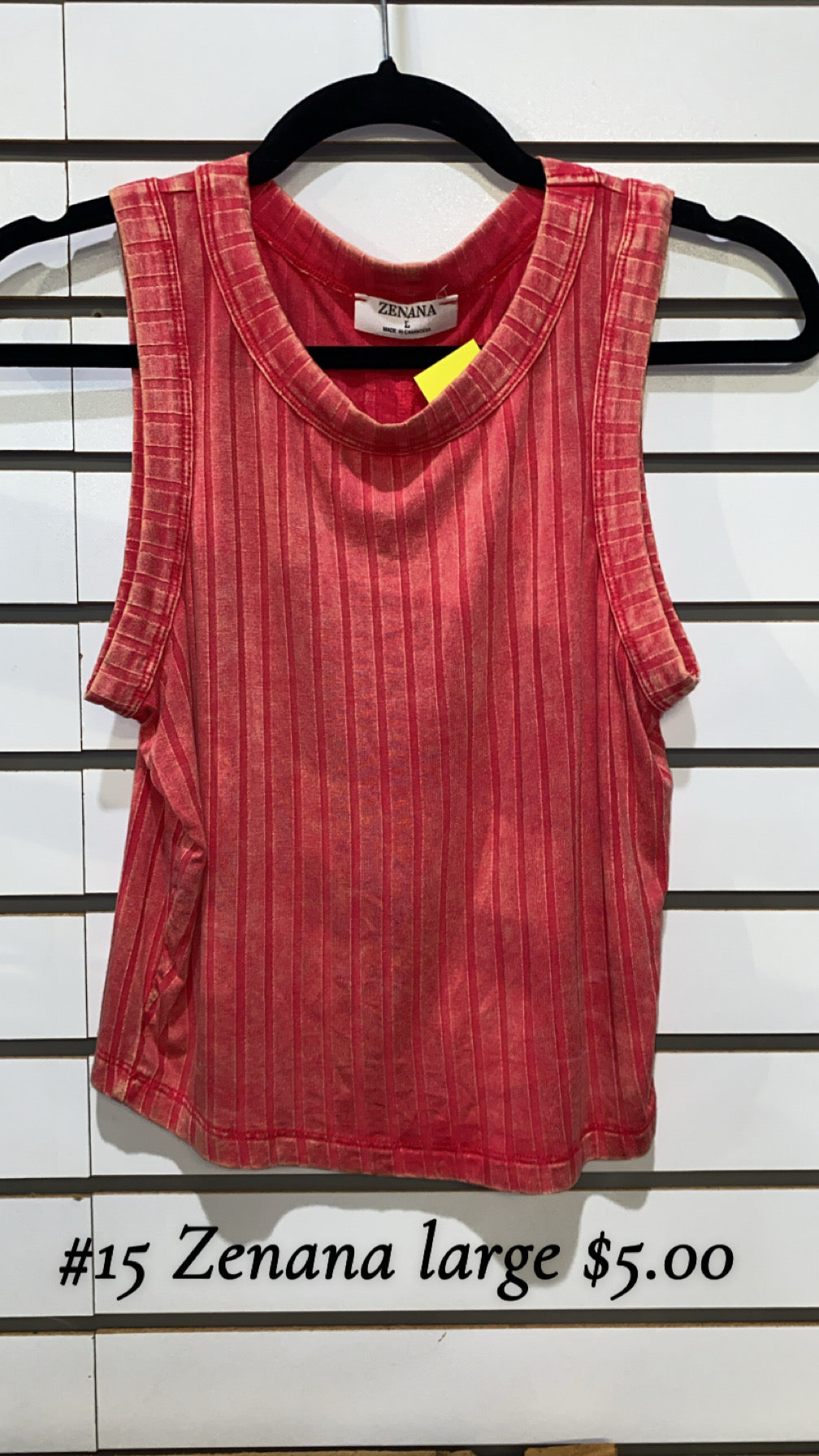 #15 Zenana Large Crop Tank