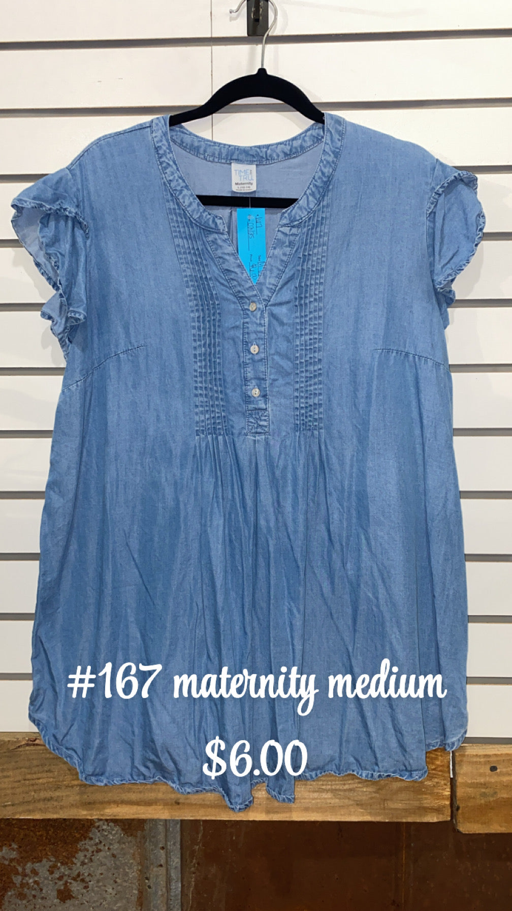 #167 MEDIUM MATERNITY DENIM TOP