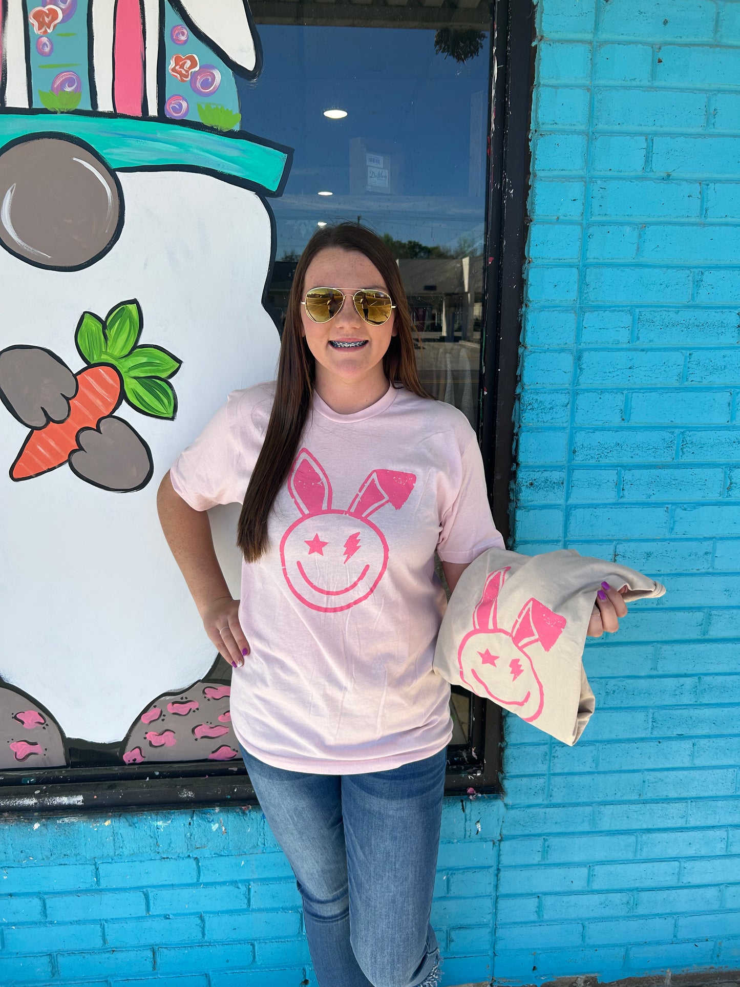 Easter Bunny Smile Graphic Tee