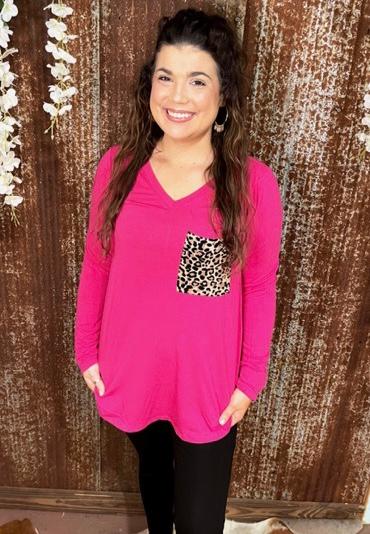 Leopard Pocket Long Sleeve