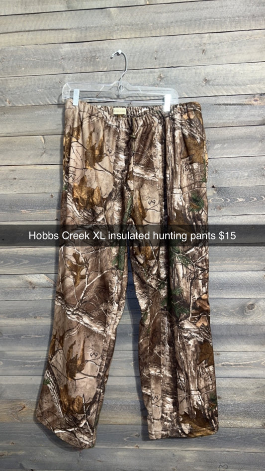 #51 XL Hobbs creek insulated hunting pants (9/23)