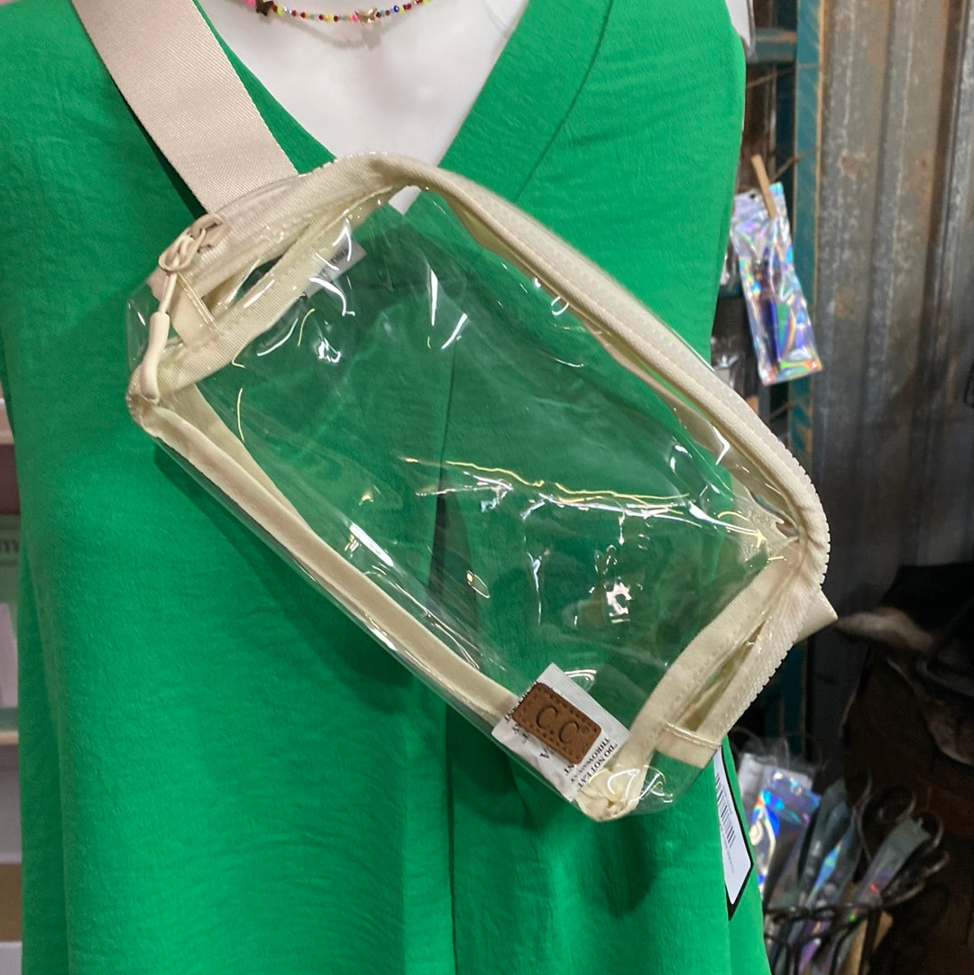 CLEAR BELT BAG