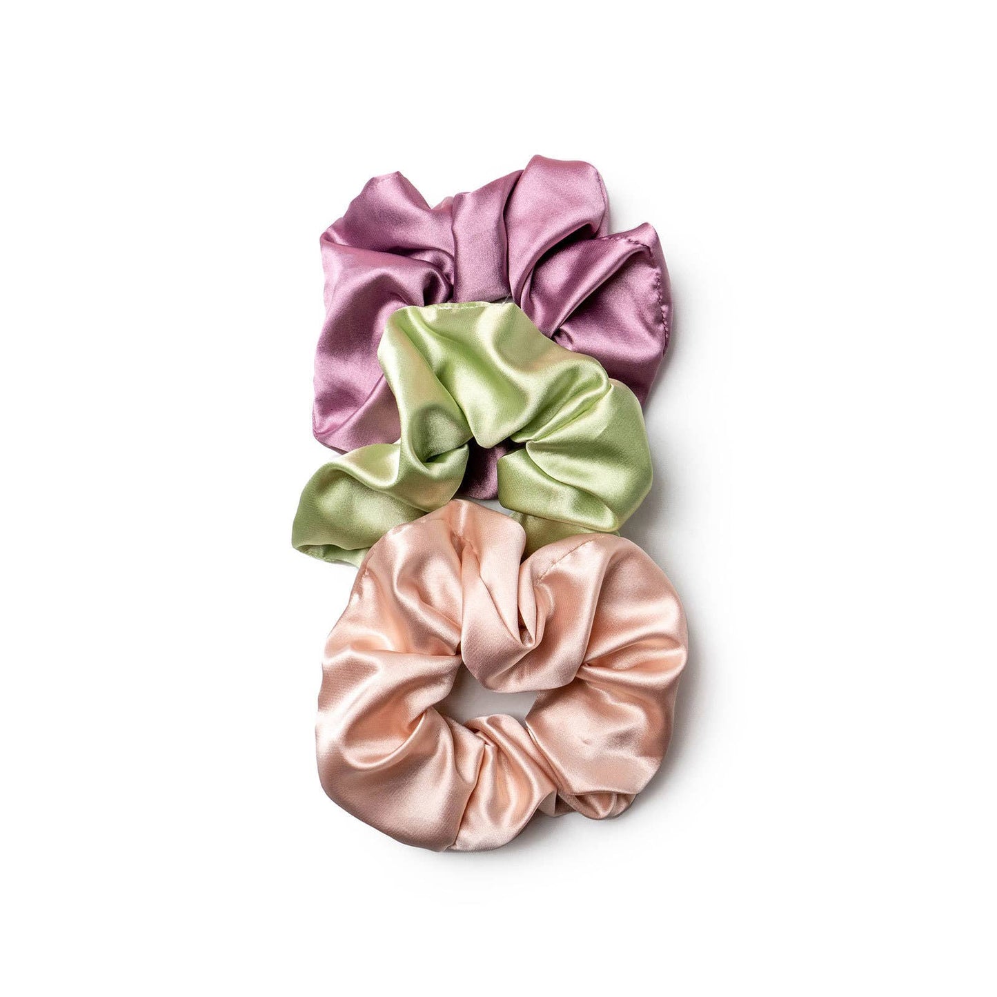 Lemon Lavender Mane Squeeze Oversized Satin Scrunchies 3pack