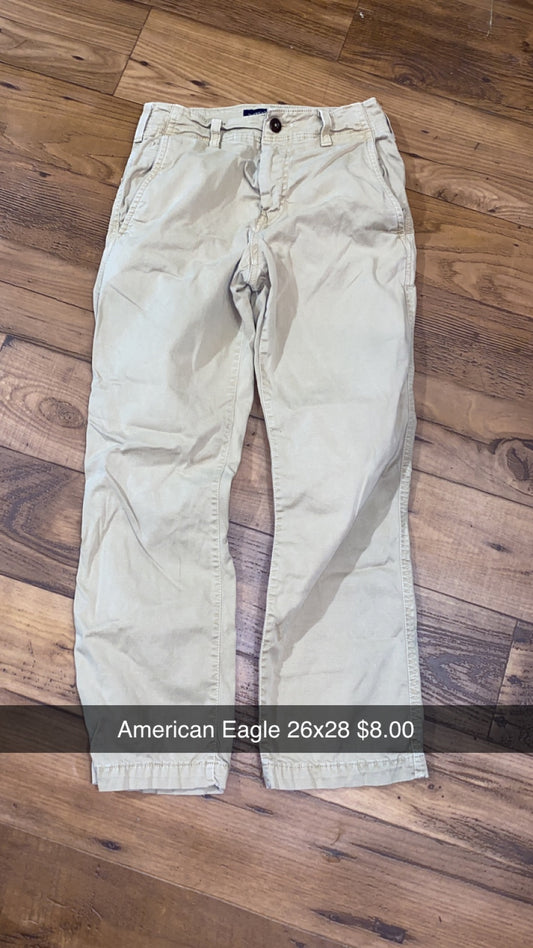 #160 26x28 american eagle khakis