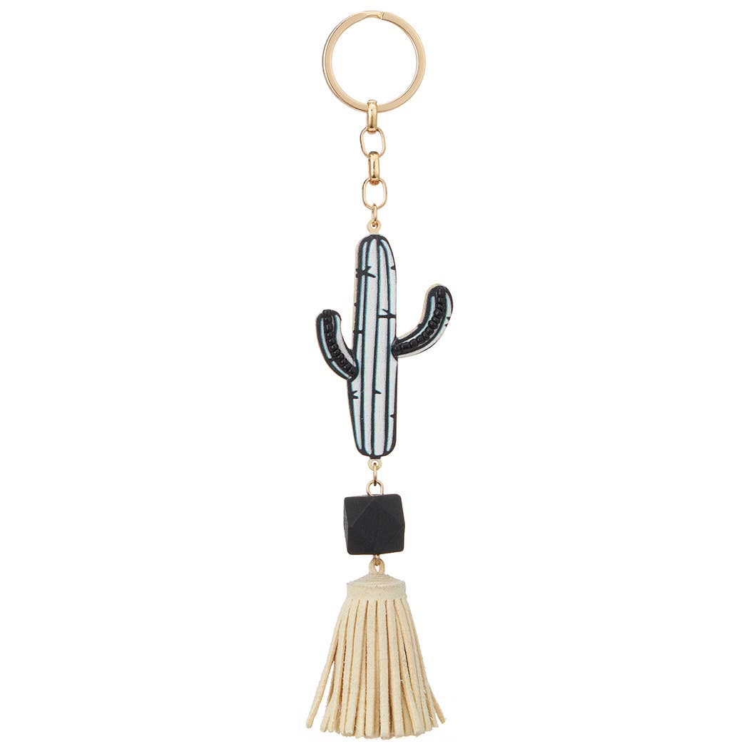 Cactus Tassel Keyring