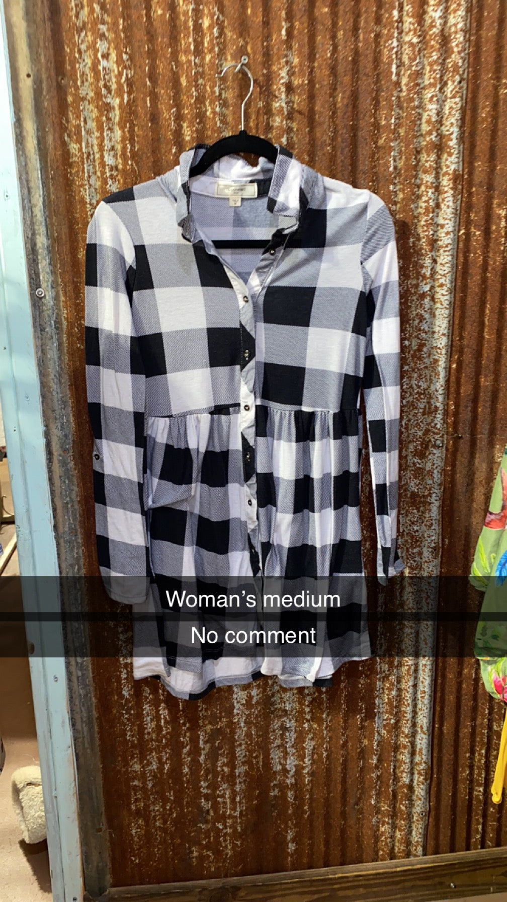 #19 medium flannel dress