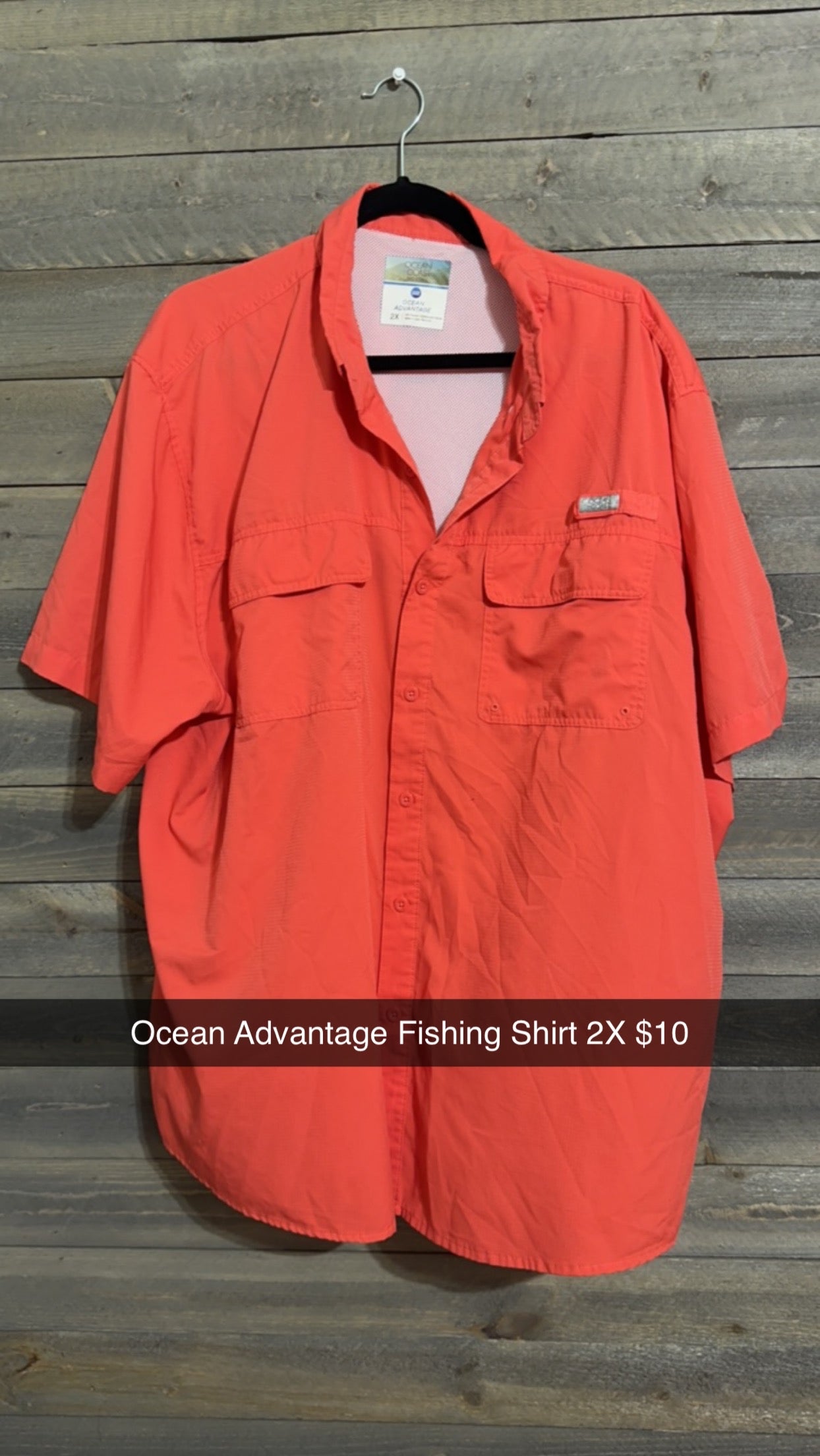 #51 2x ocean advantage fishing shirt (9/23)