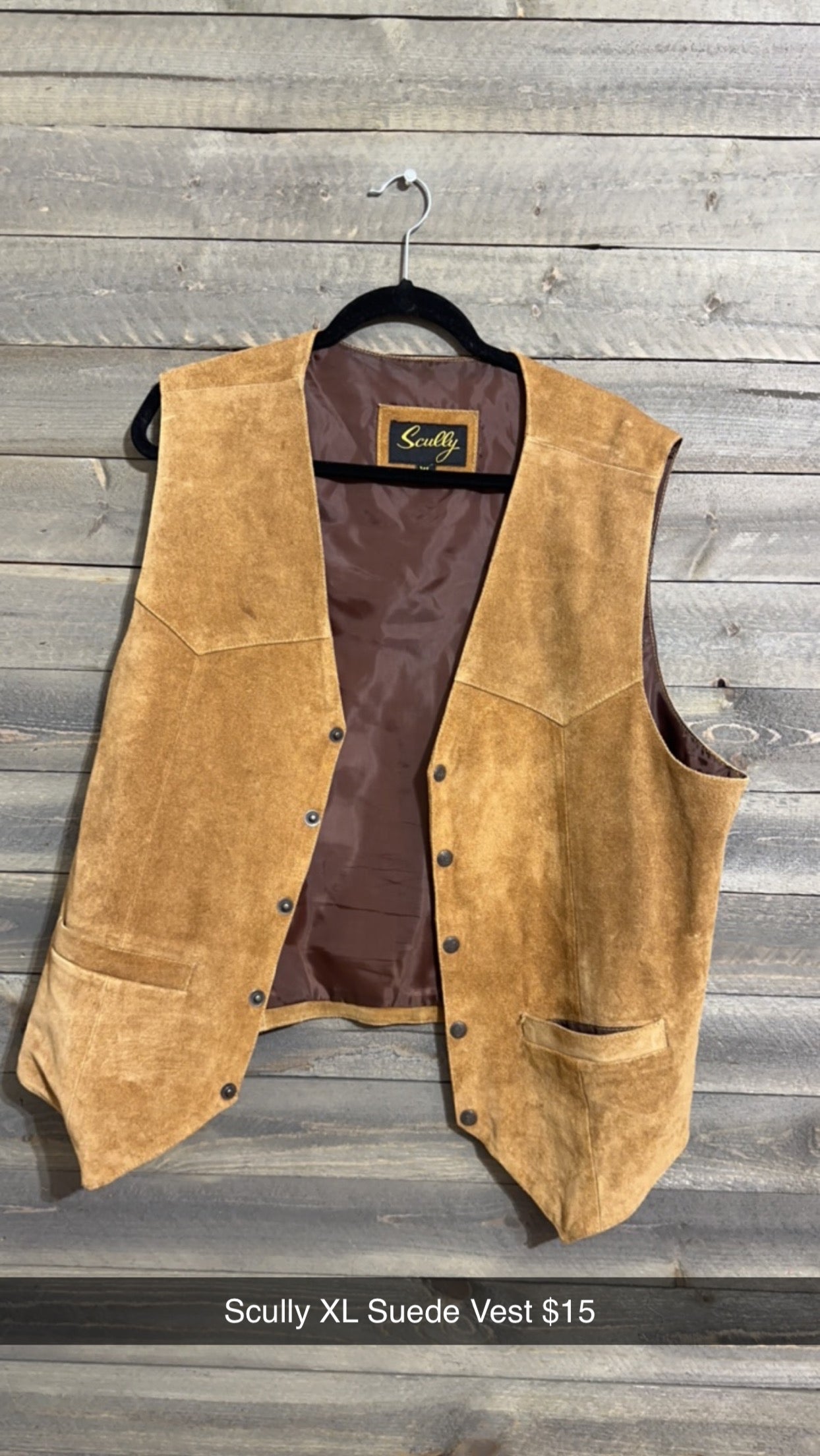 #51 XL scully suede vest (9/23)