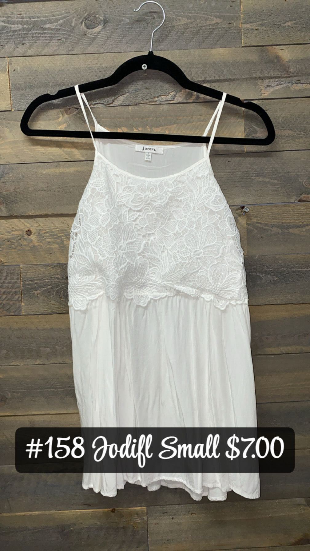 #158 Small White Tank