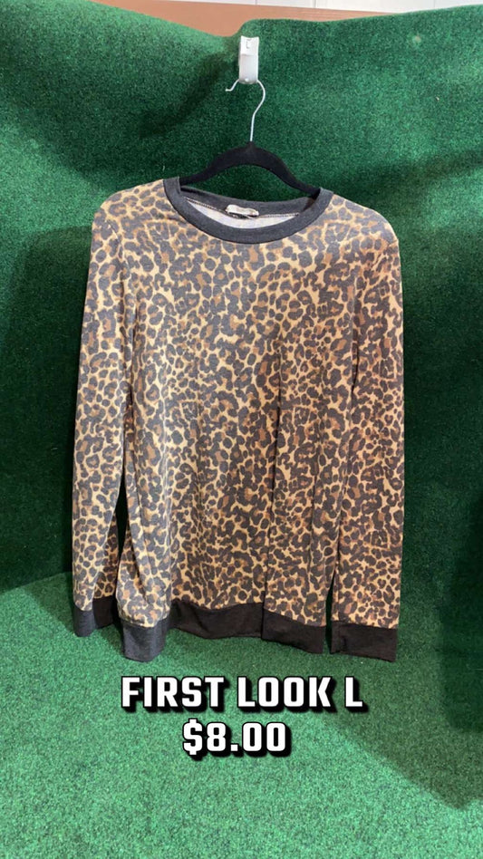 #98 large first look leopard l/s