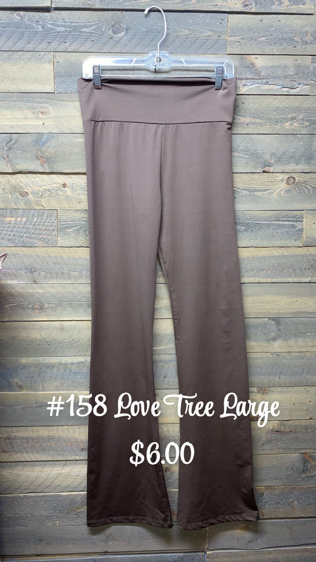 #158 Love Tree Large Brown Flares