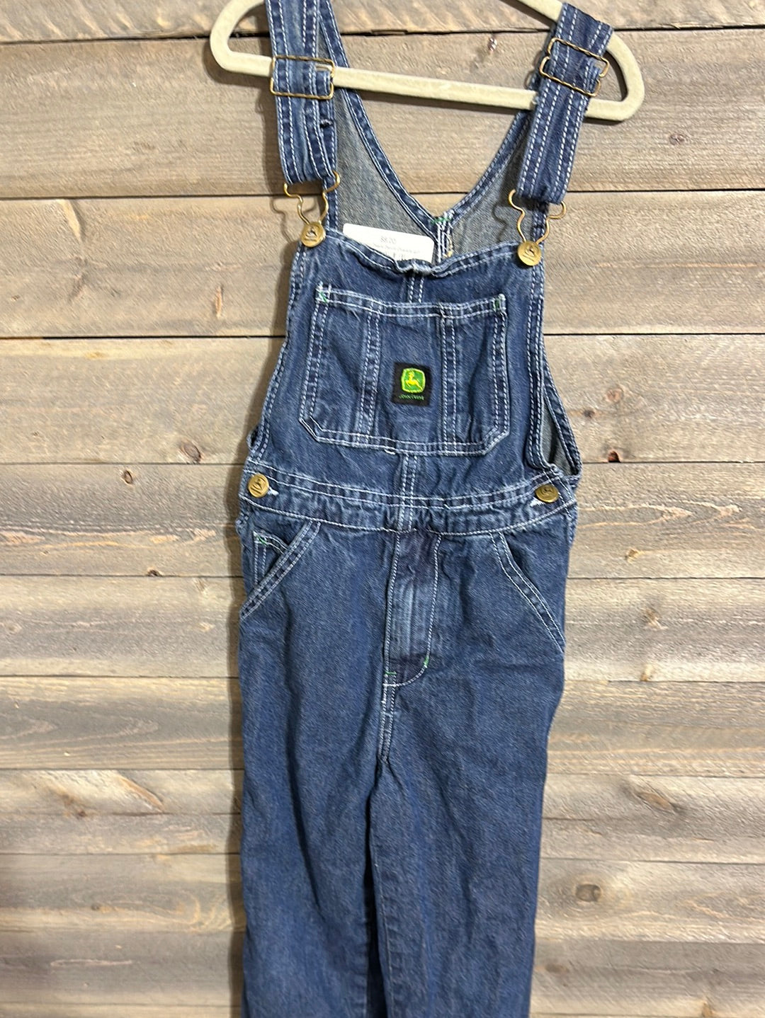 #77 John Deere Denim Overalls sz7